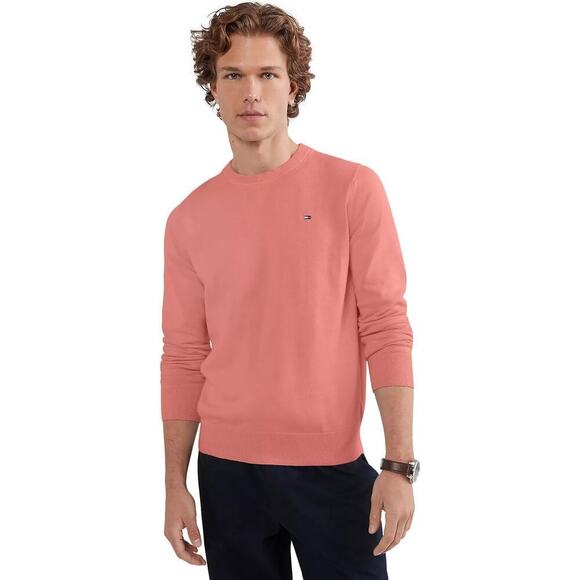 Tommy Hilfiger Men's Signature Solid Crewneck Pullover Sweater, Size XL - Picture 3 of 8